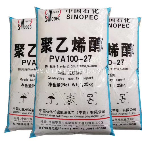 Resina de alcohol polivinílico PVA 100-27 para fibra textil